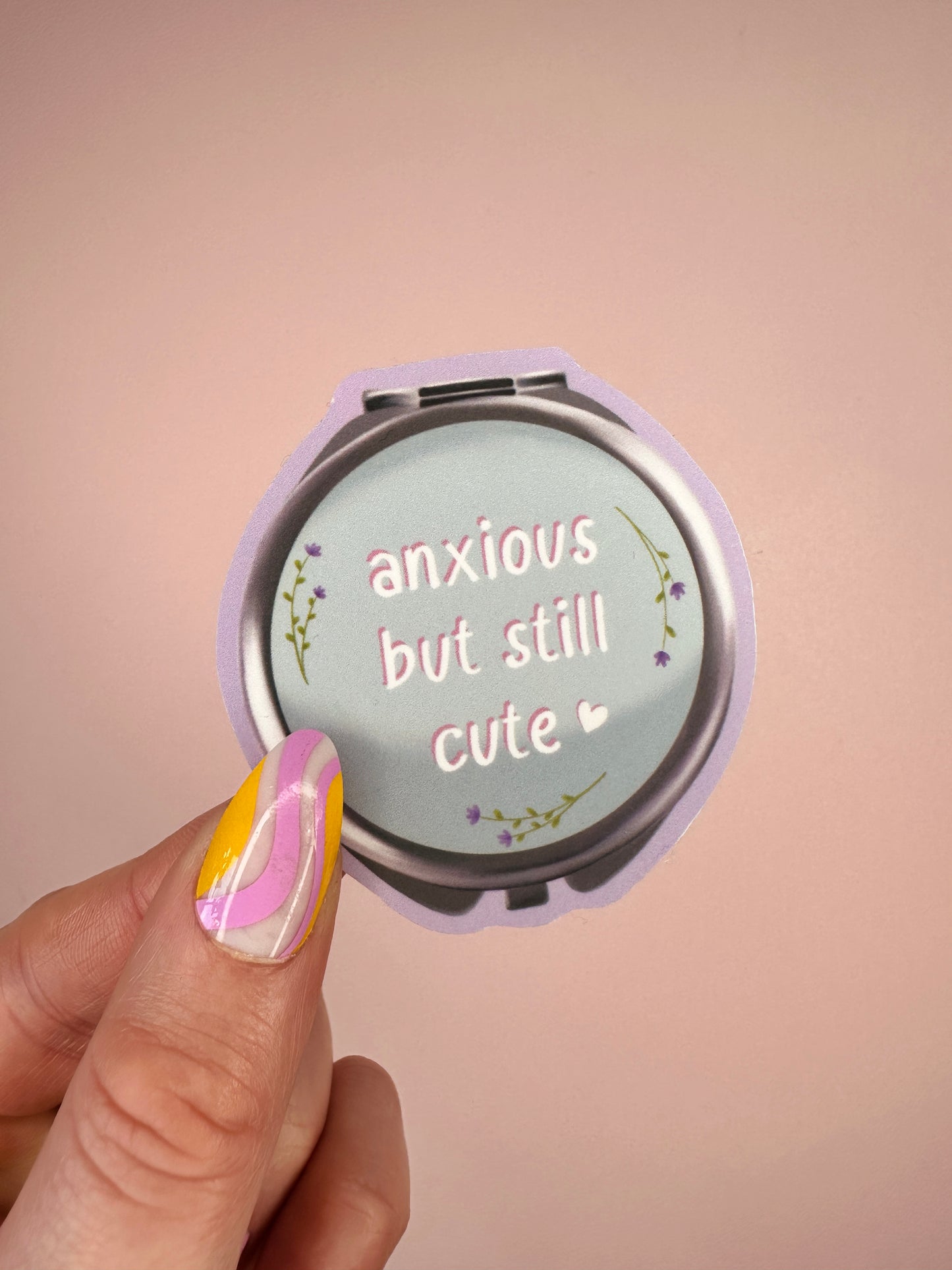 Anxious but still cute sticker