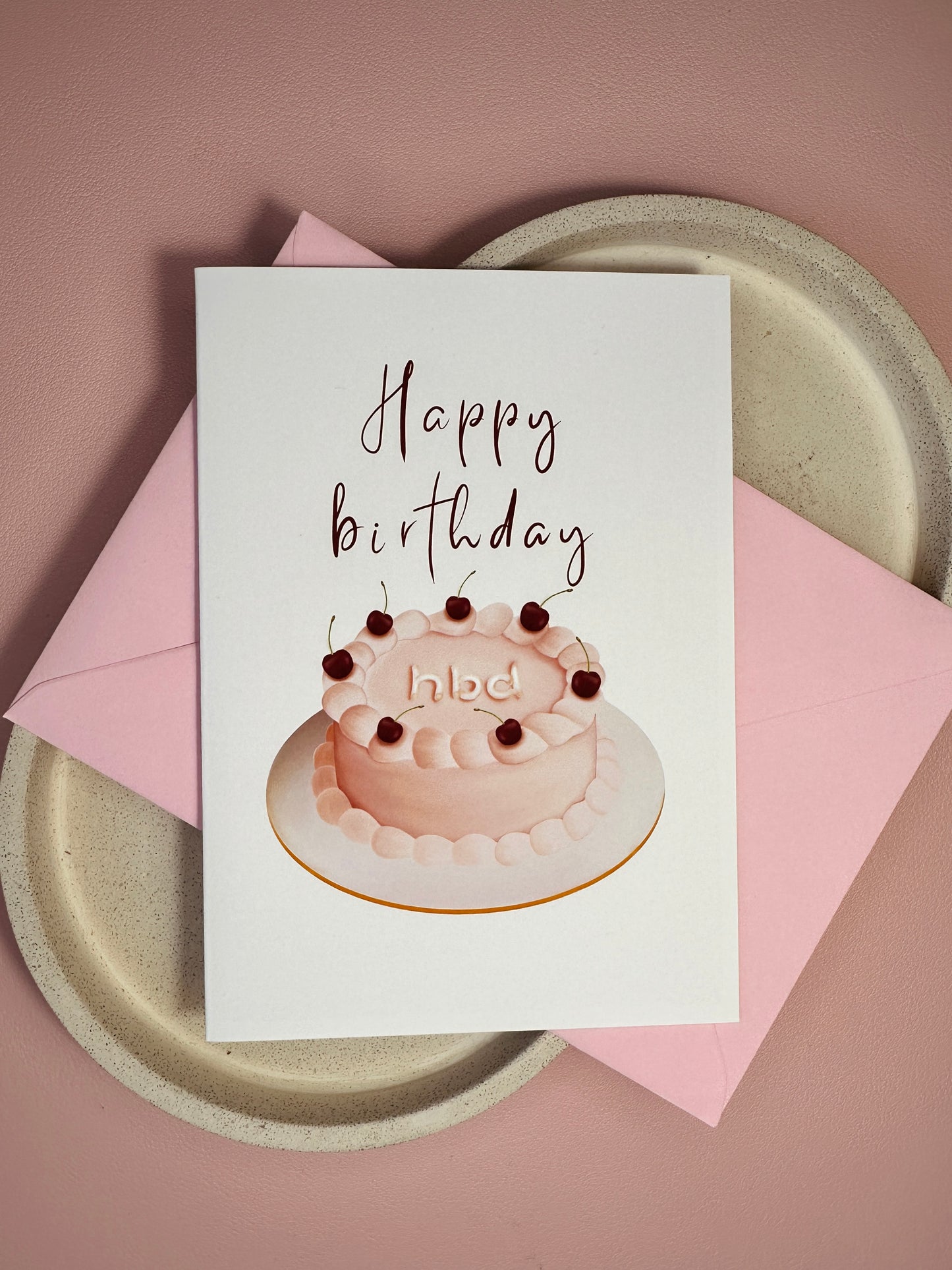 Birthday cake card