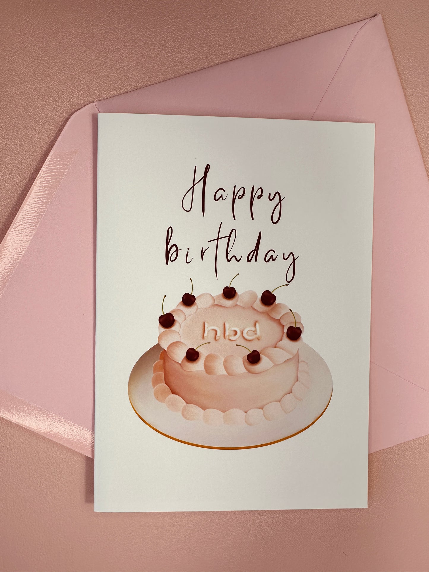 Birthday cake card