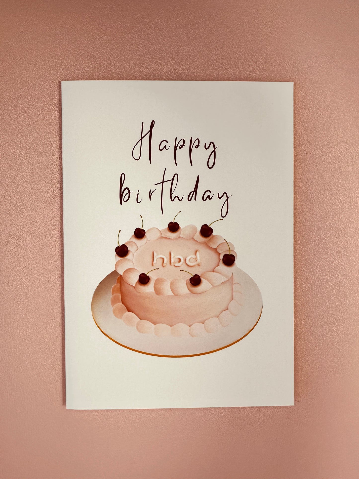 Birthday cake card
