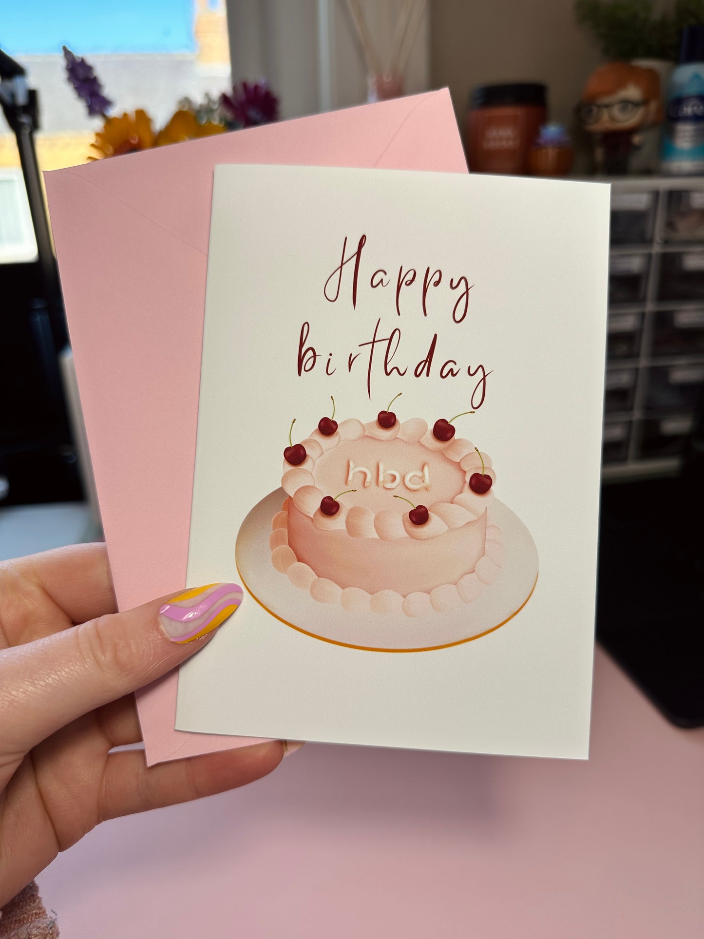 Birthday cake card