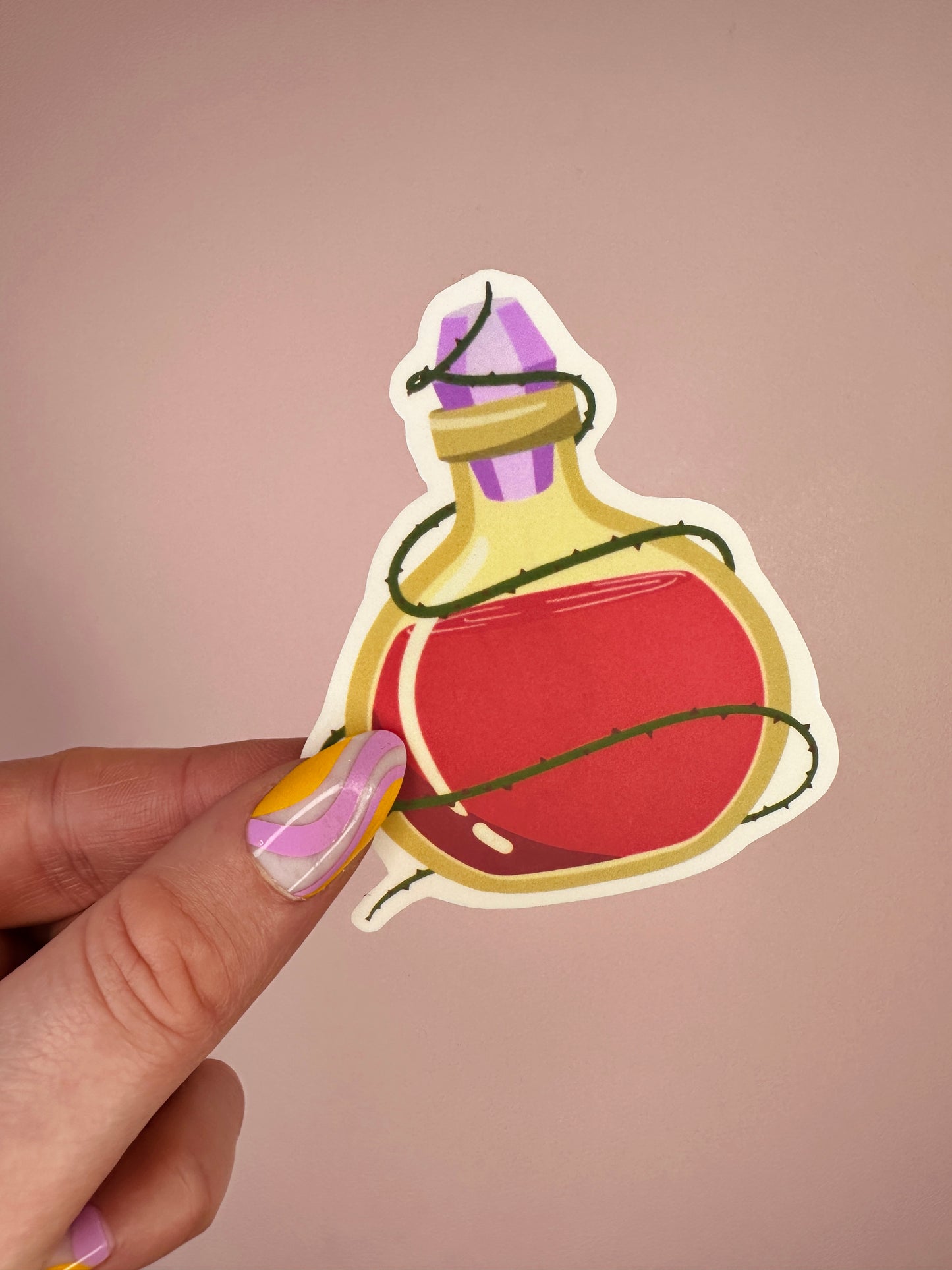 ‘Blood red potion’ sticker