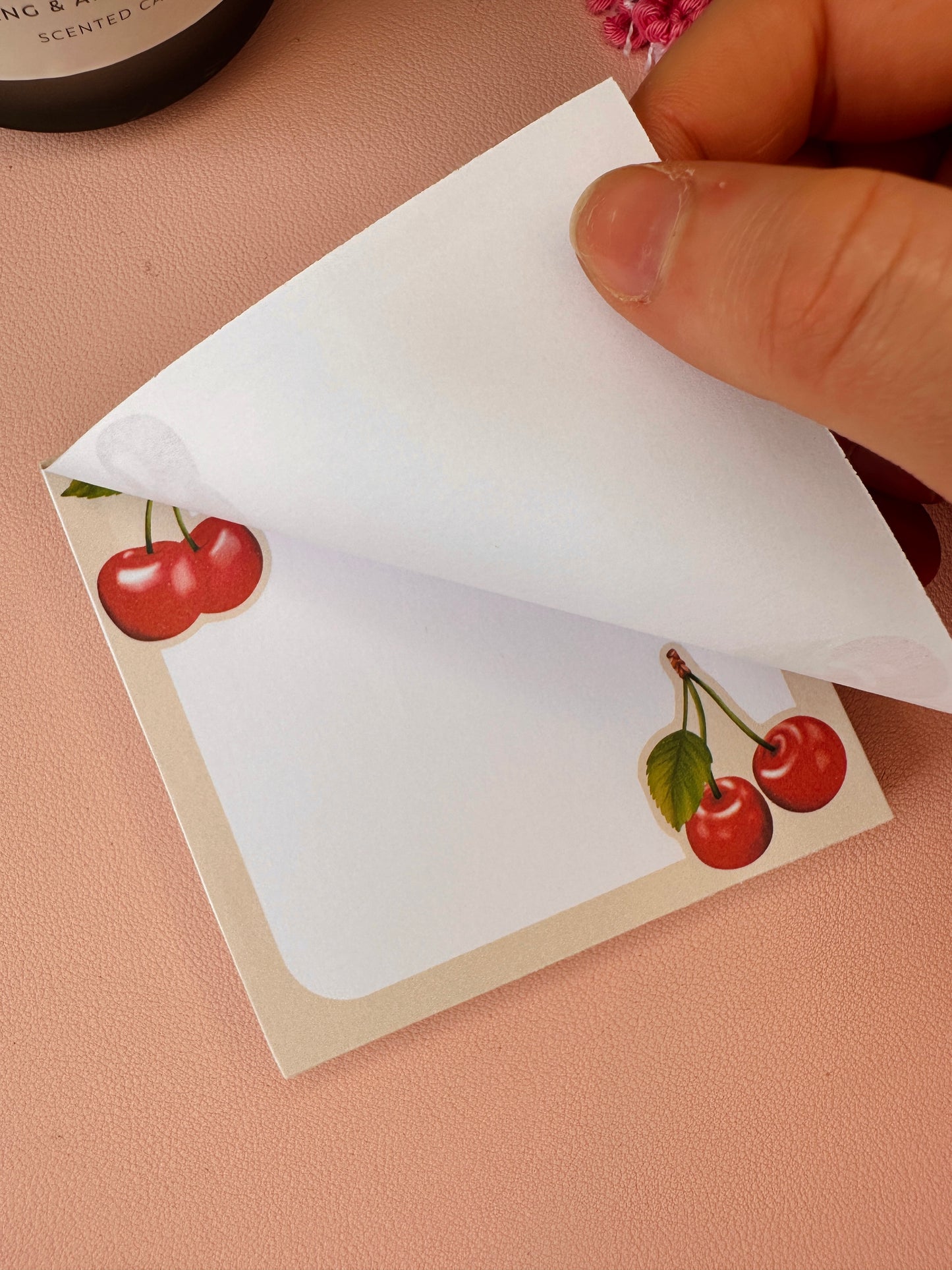 'Cherry-ish us' mini memo-pad