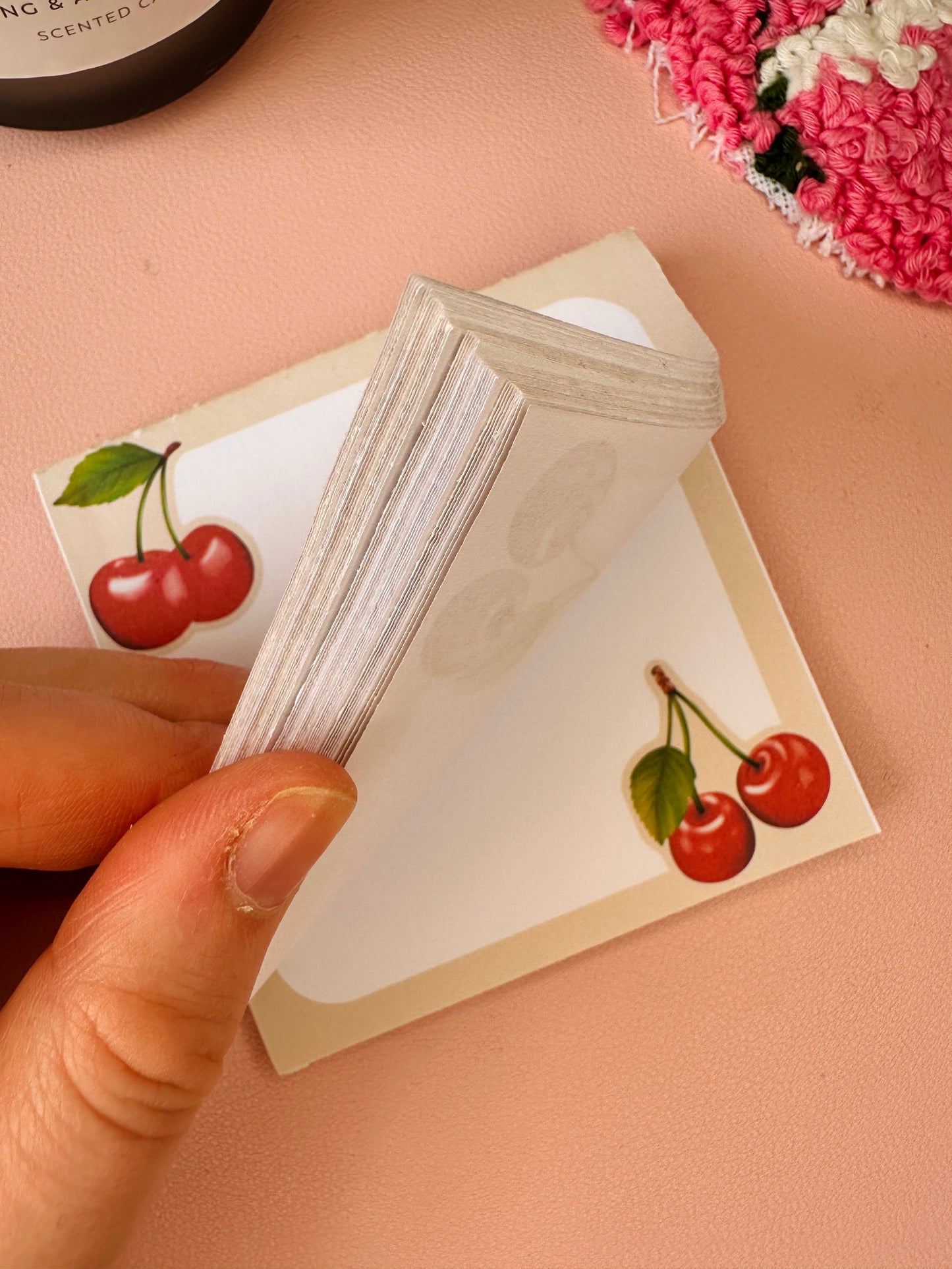 'Cherry-ish us' mini memo-pad
