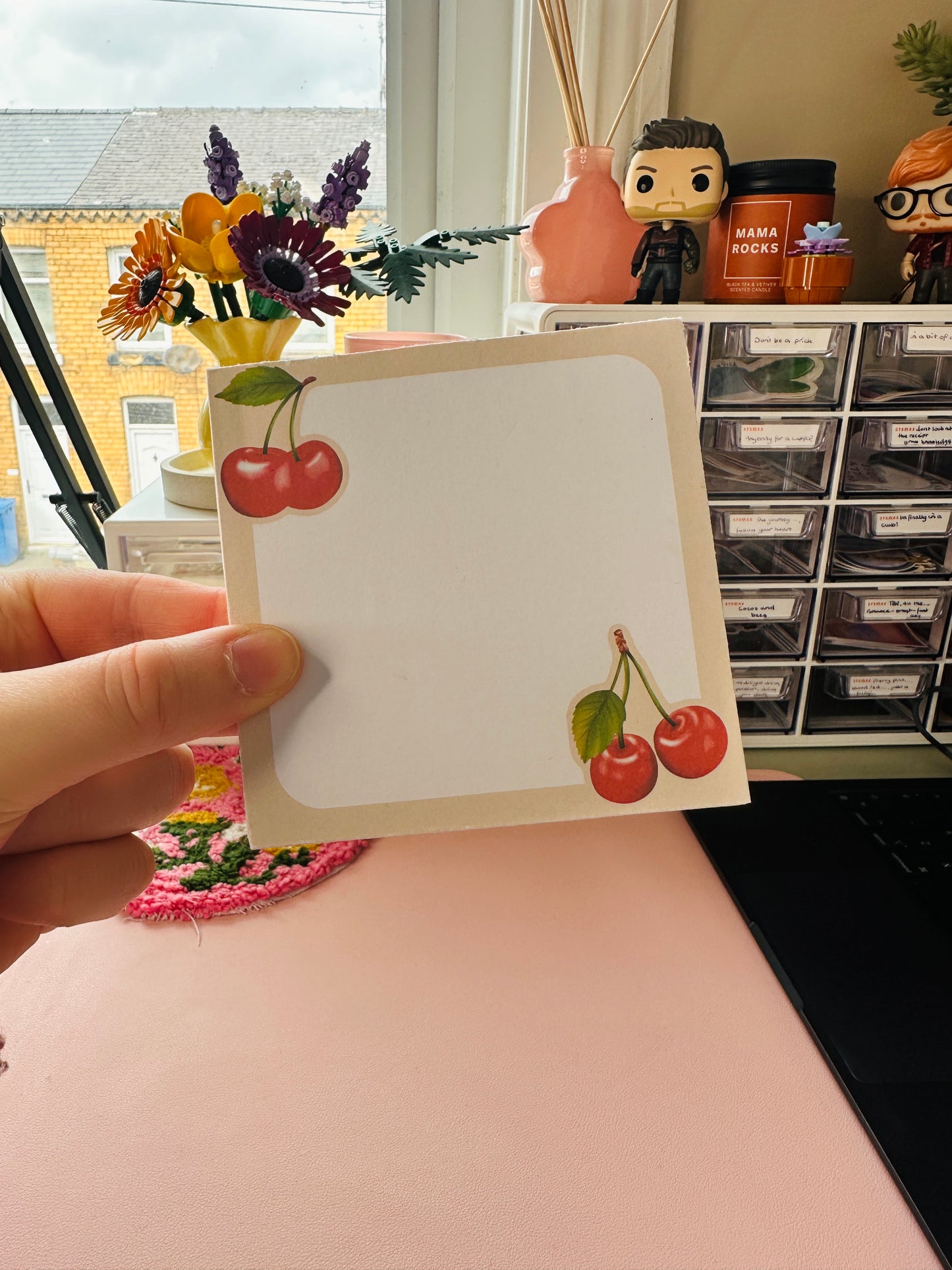 'Cherry-ish us' mini memo-pad