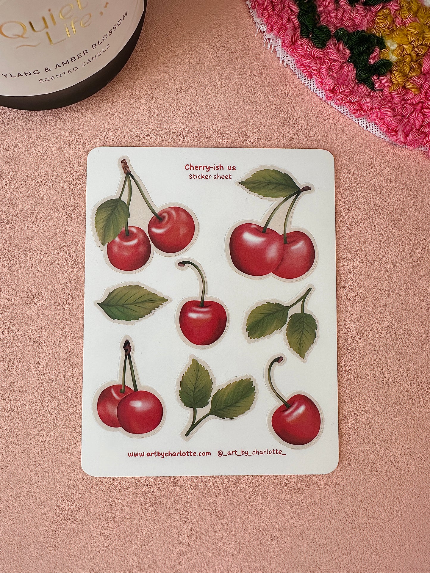 'Cherry-ish us' Fruity stationery pack