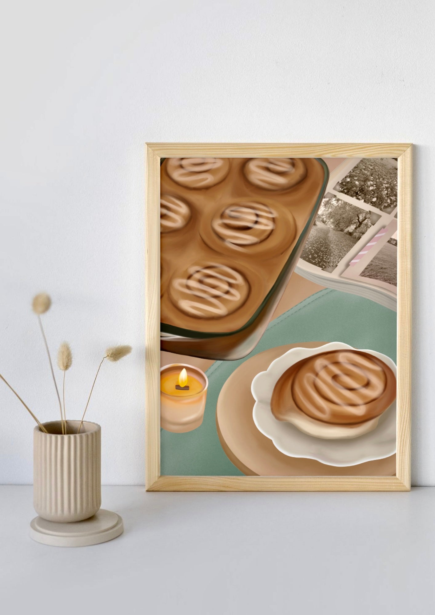 Cosy cinnamon print