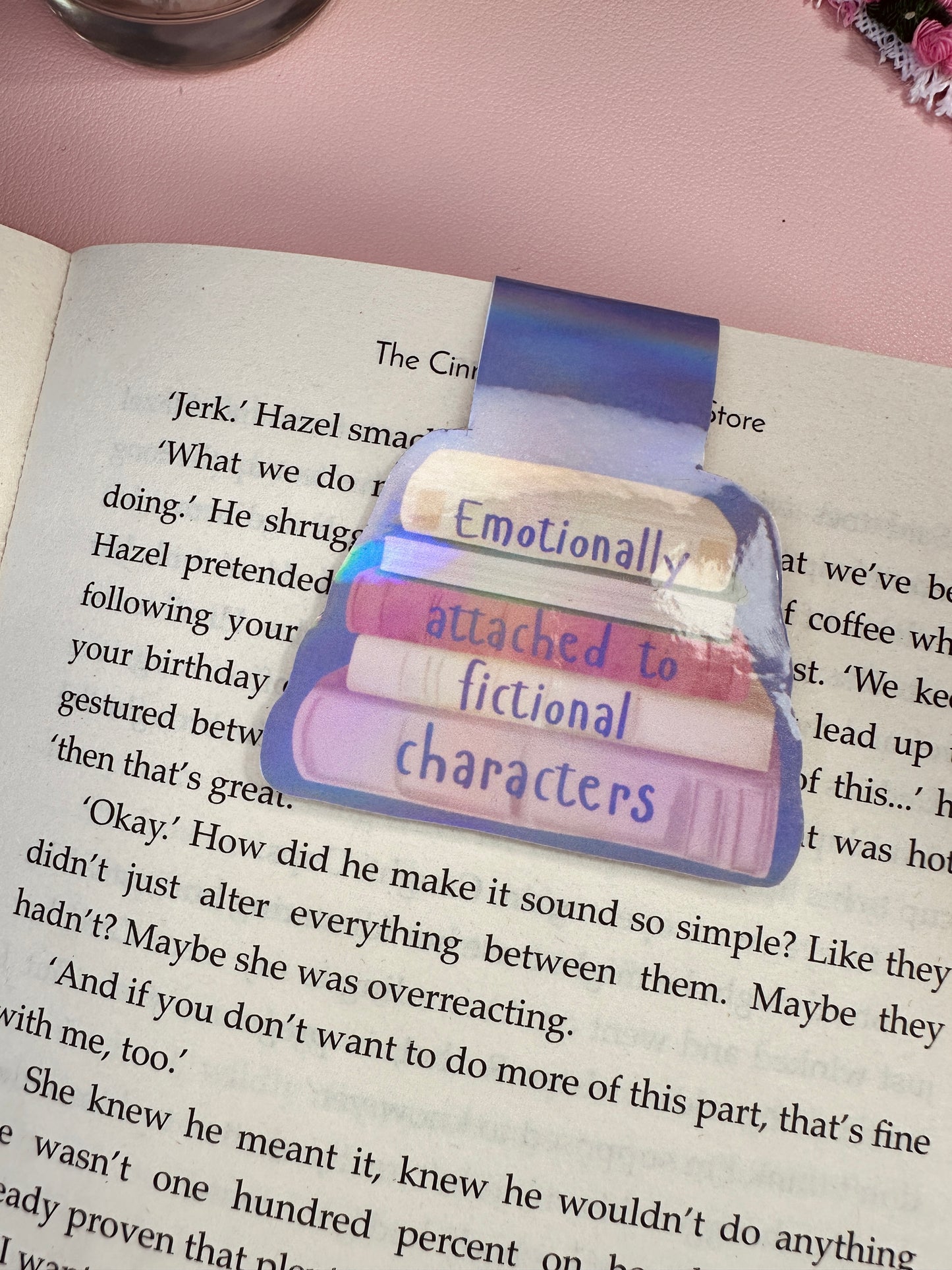Emotionally attached to fictional characters magnetic bookmark