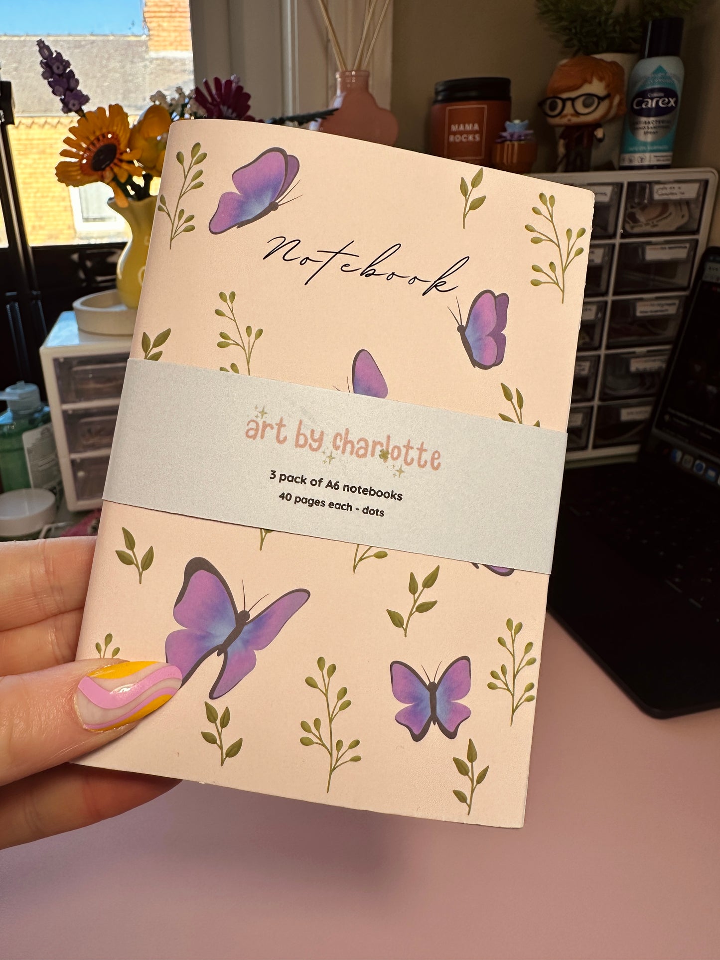 Floral notebooks - Pack of 3