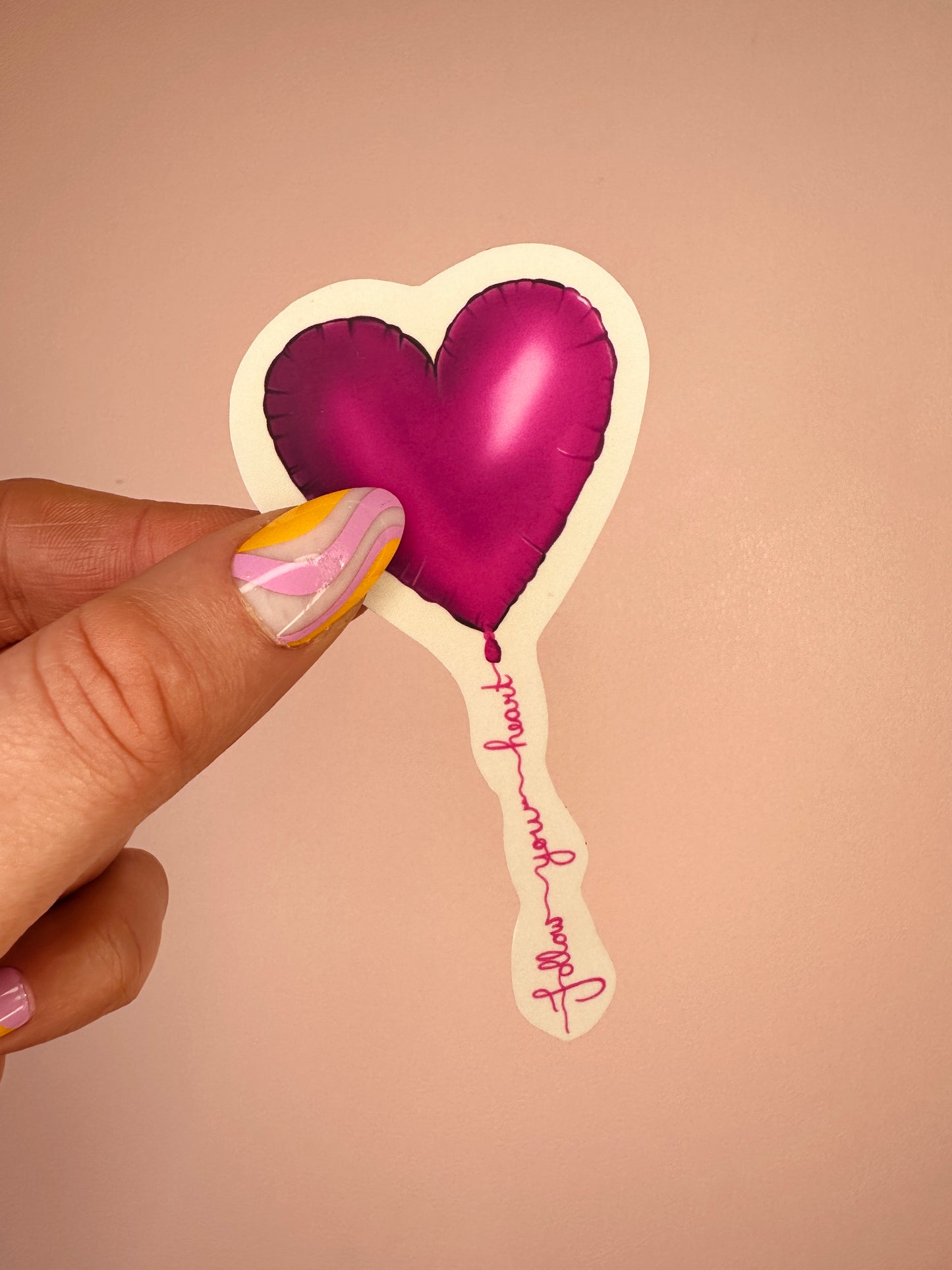 ‘Follow your heart’ sticker