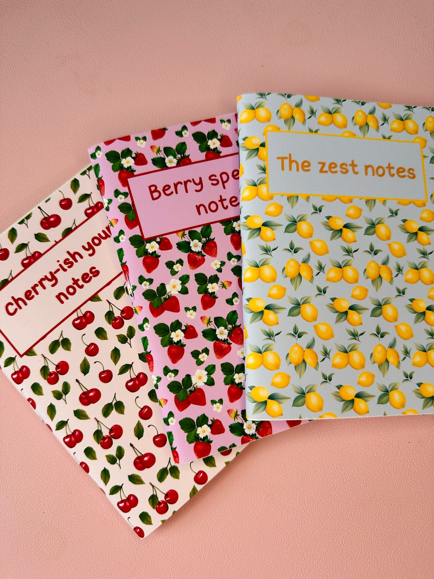 Fruity notebooks - Pack of 3