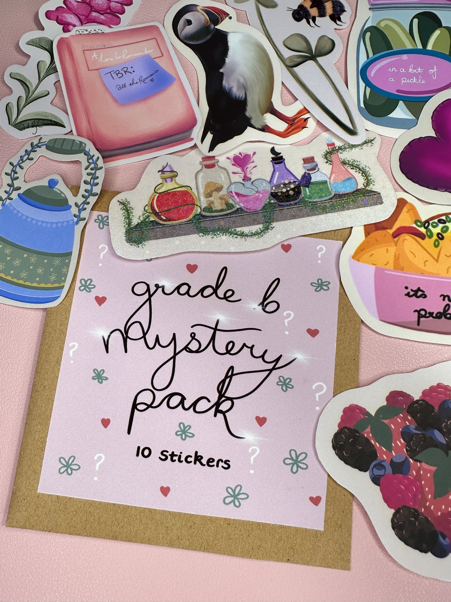 'Grade B Mystery Packs - 10 stickers'