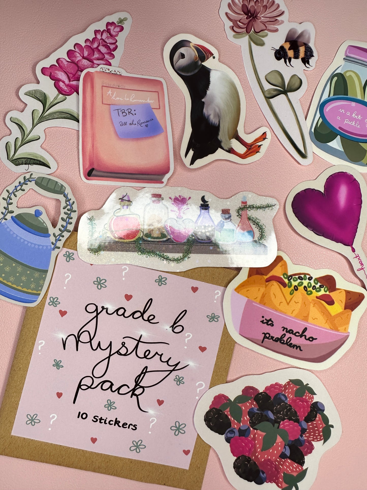 'Grade B Mystery Packs - 10 stickers'