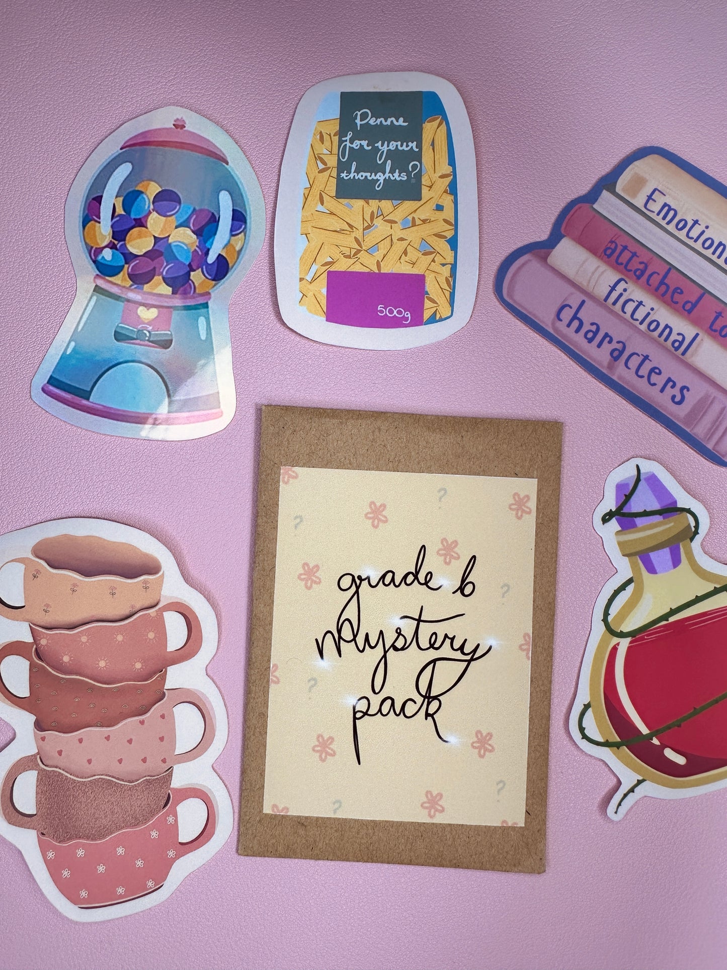 ‘Grade B Mystery Pack - 5 stickers’