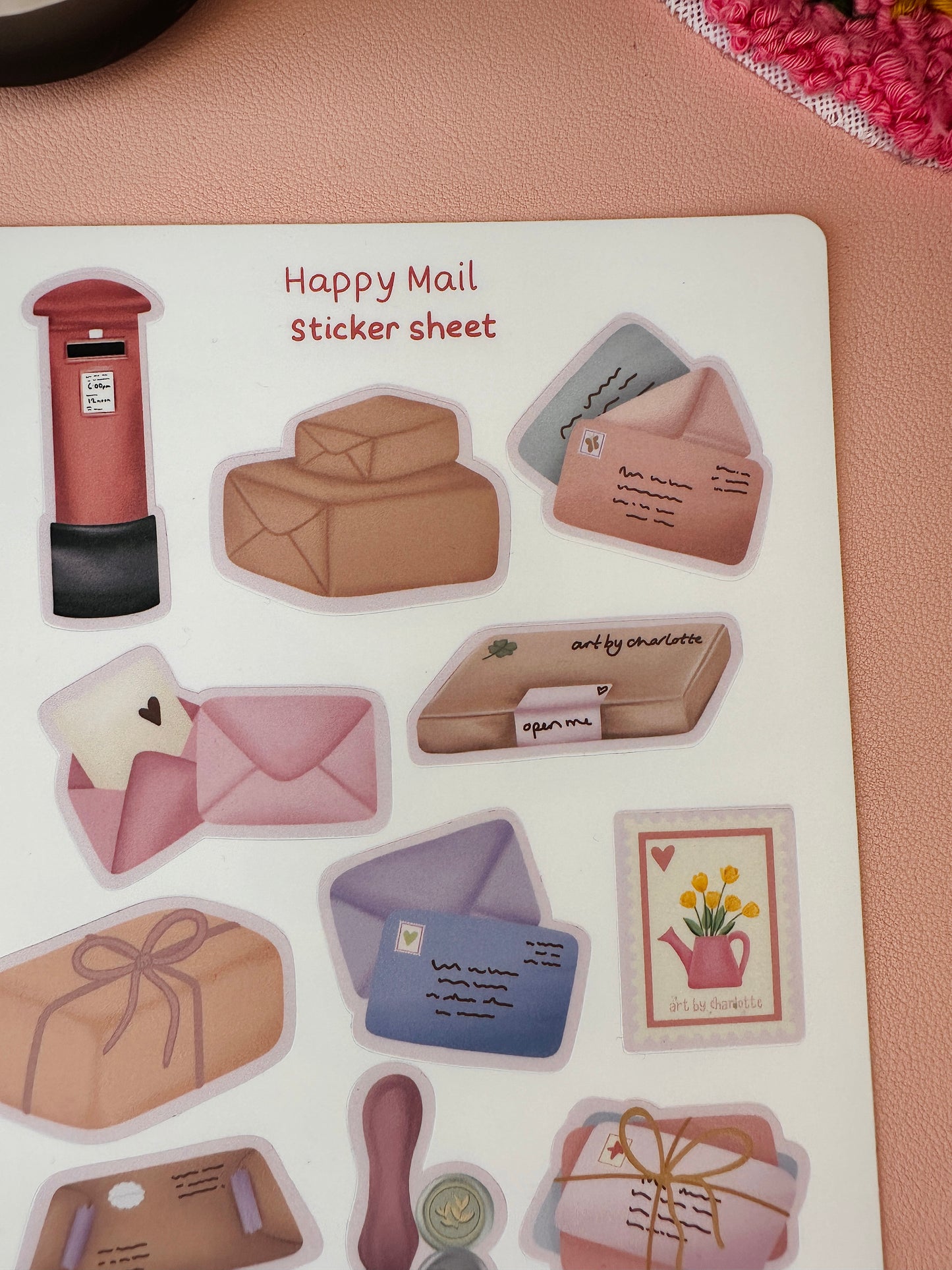 'Happy Mail' Sticker sheet