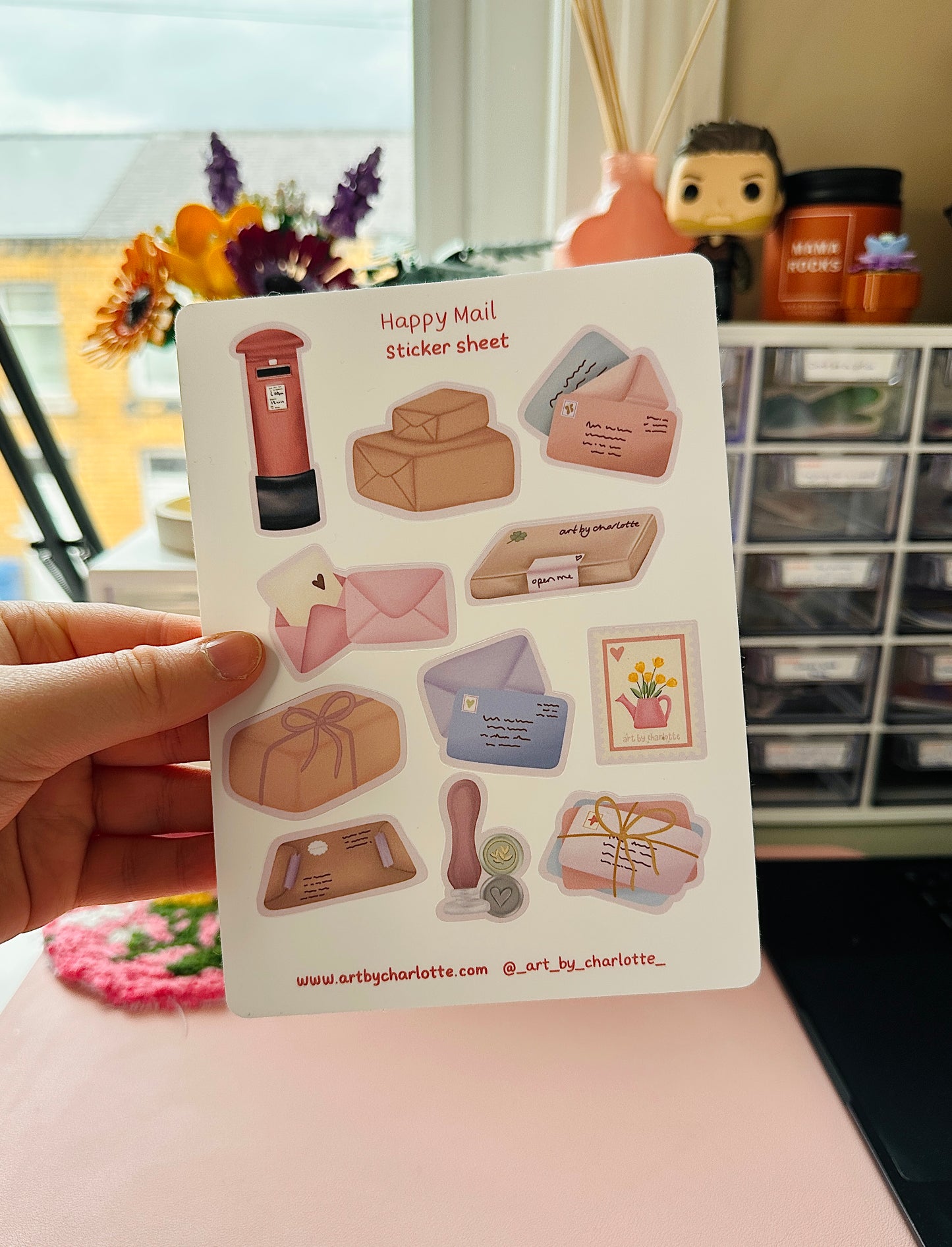 'Happy Mail' Sticker sheet