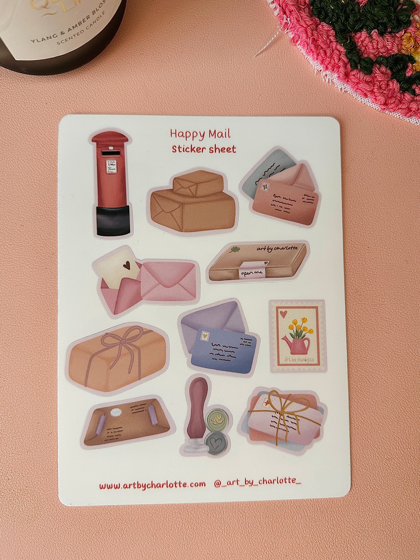 'Happy Mail' Sticker sheet