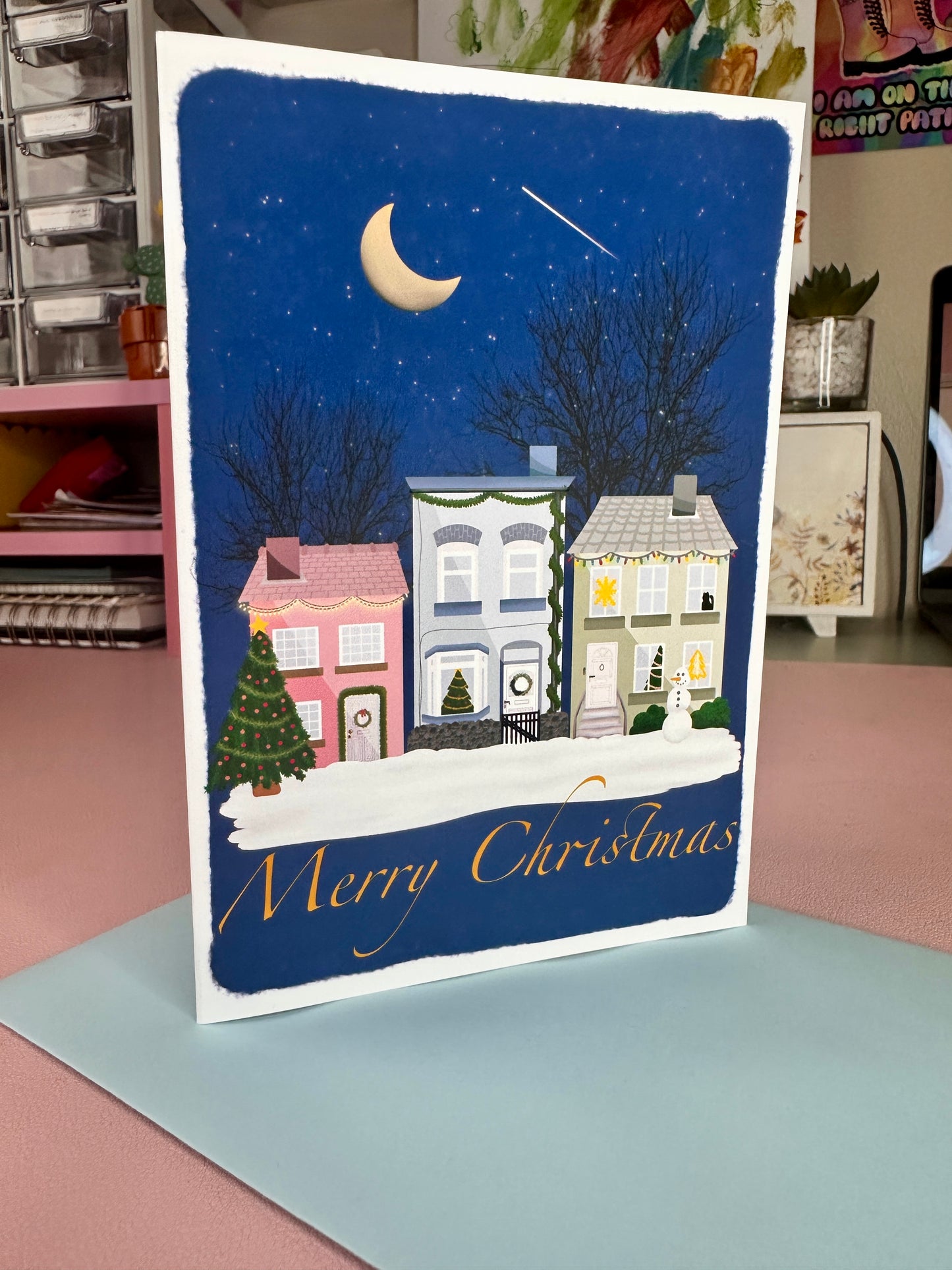 'A White Christmas' Christmas card (pack of 5)