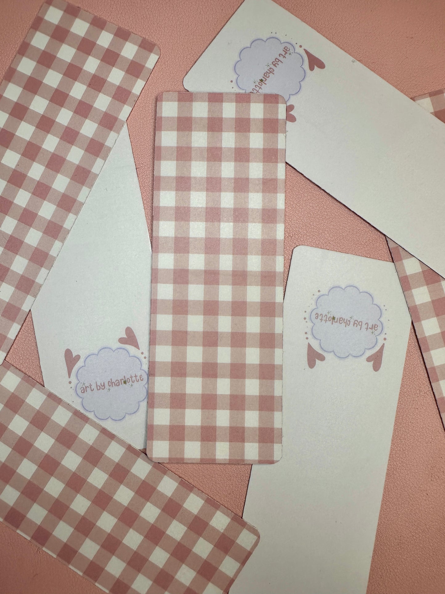 'Pink Check' bookmark