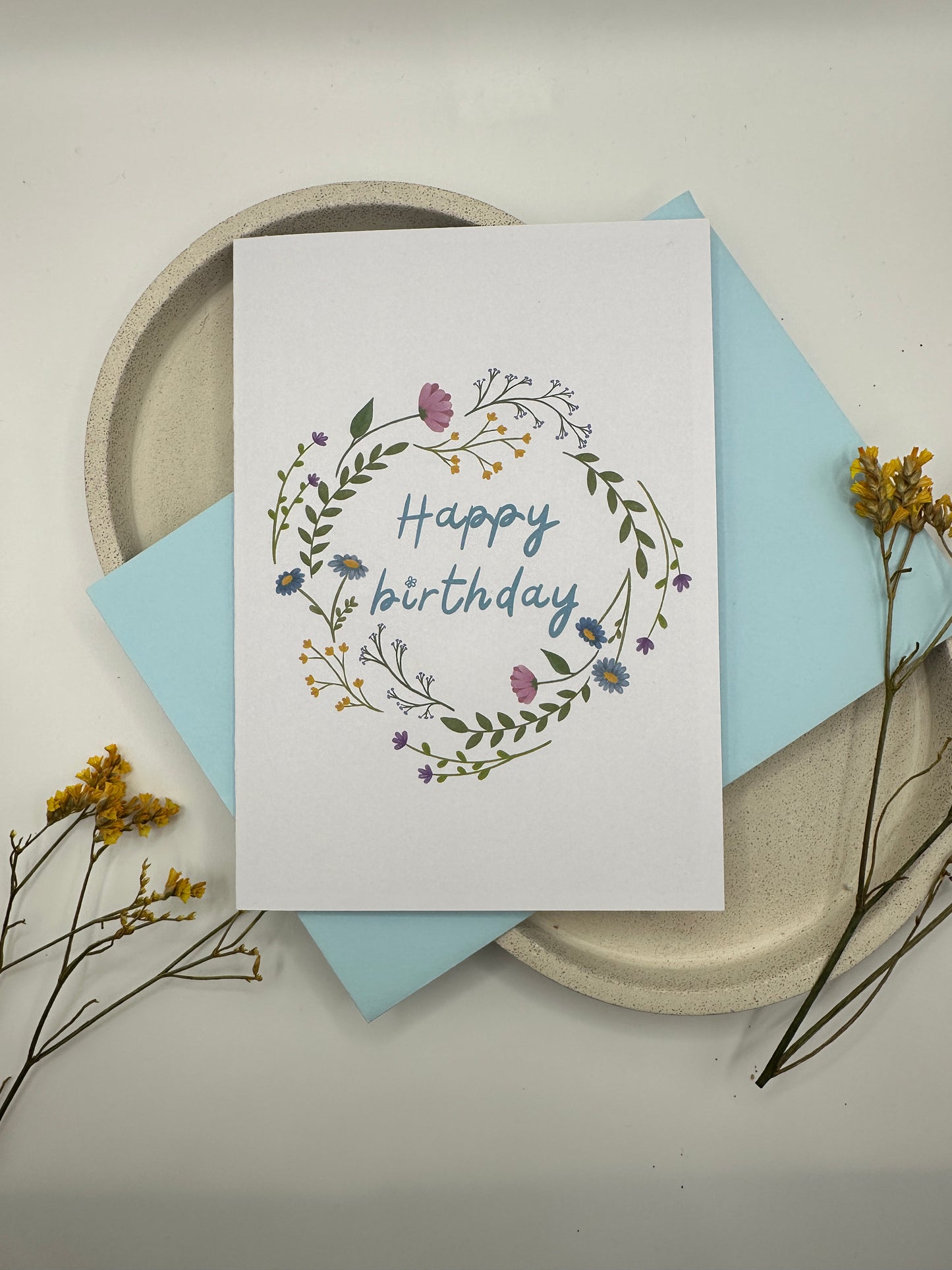 Floral birthday cards
