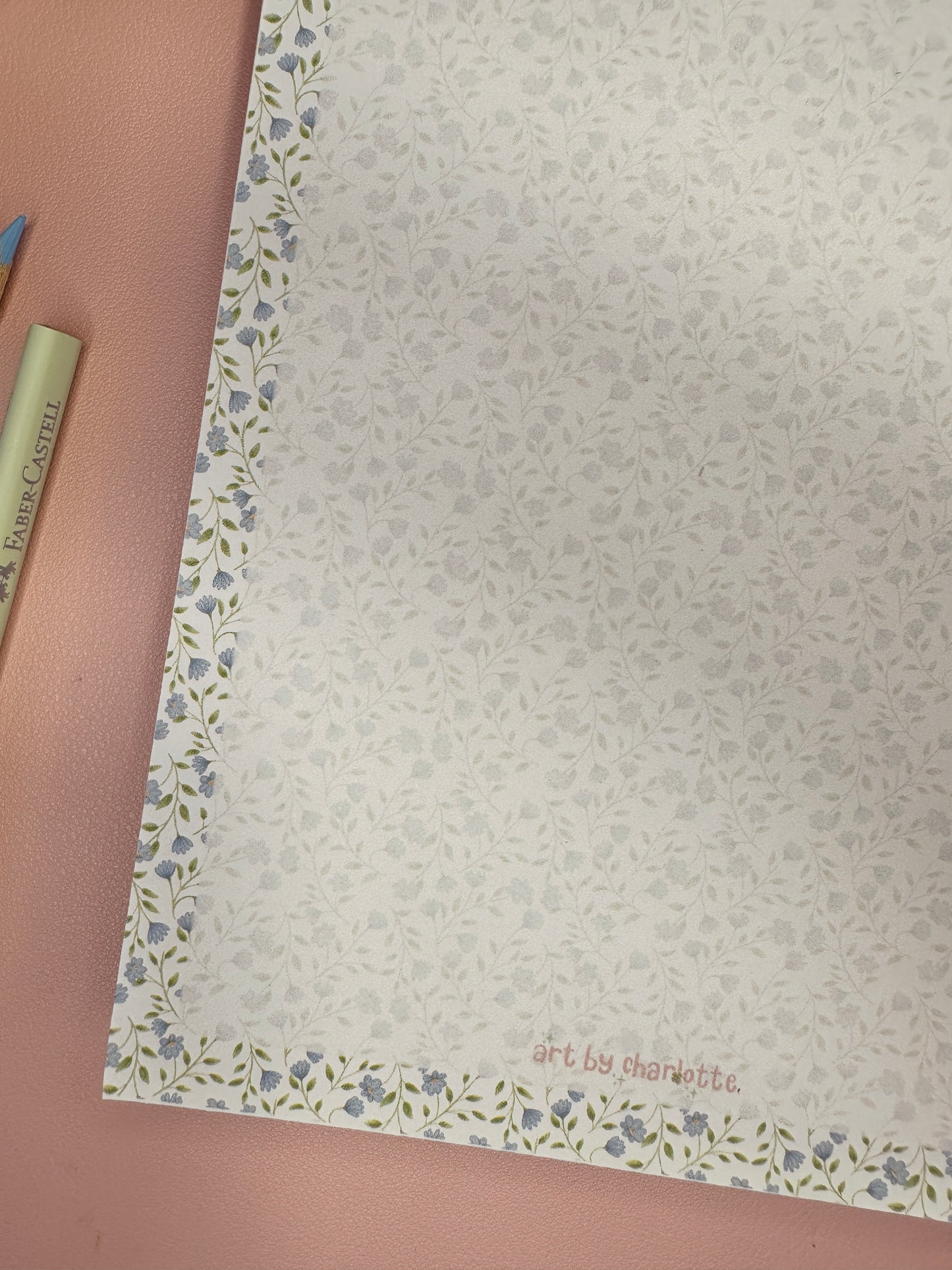 'It's all periwinkle' memo pad