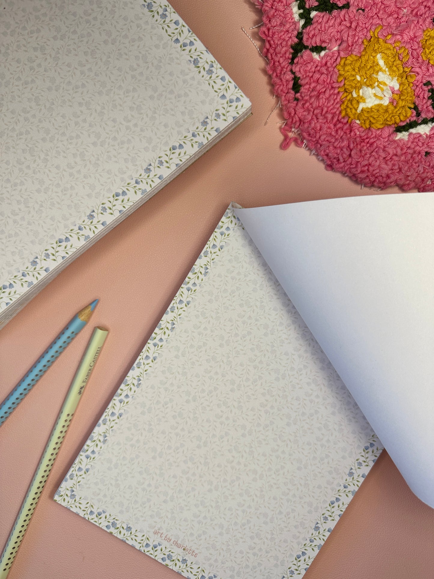 'It's all periwinkle' memo pad