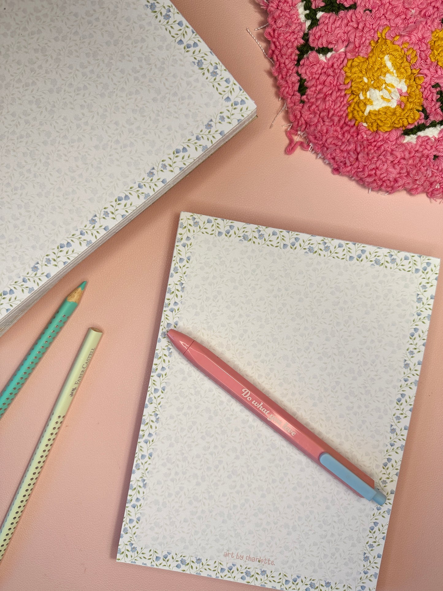 'It's all periwinkle' memo pad