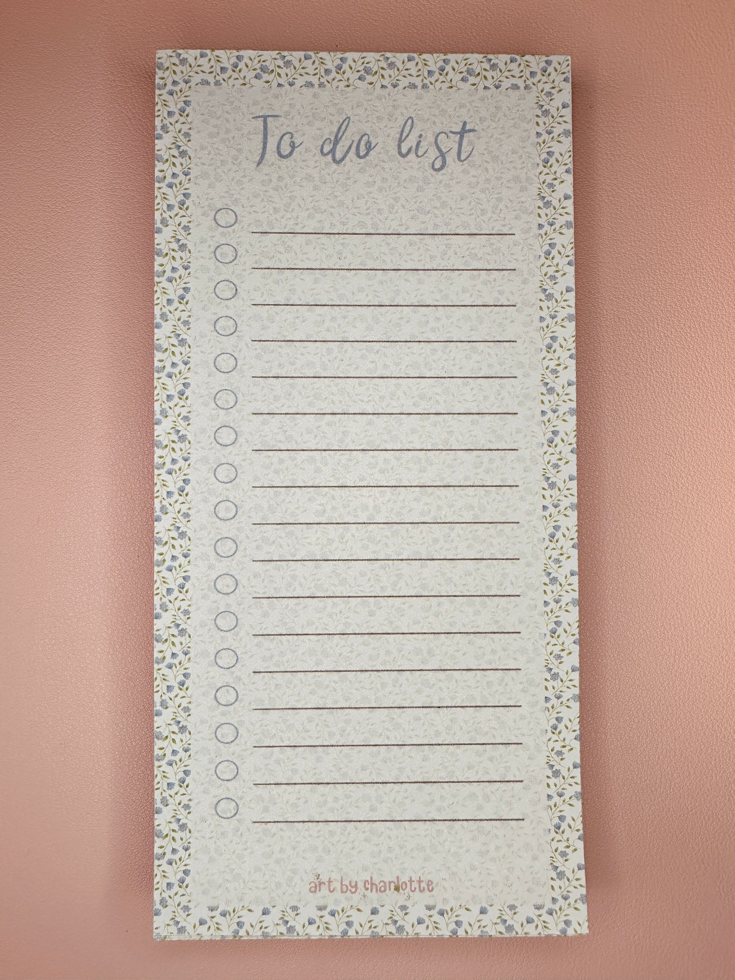 'It's all periwinkle' to-do list