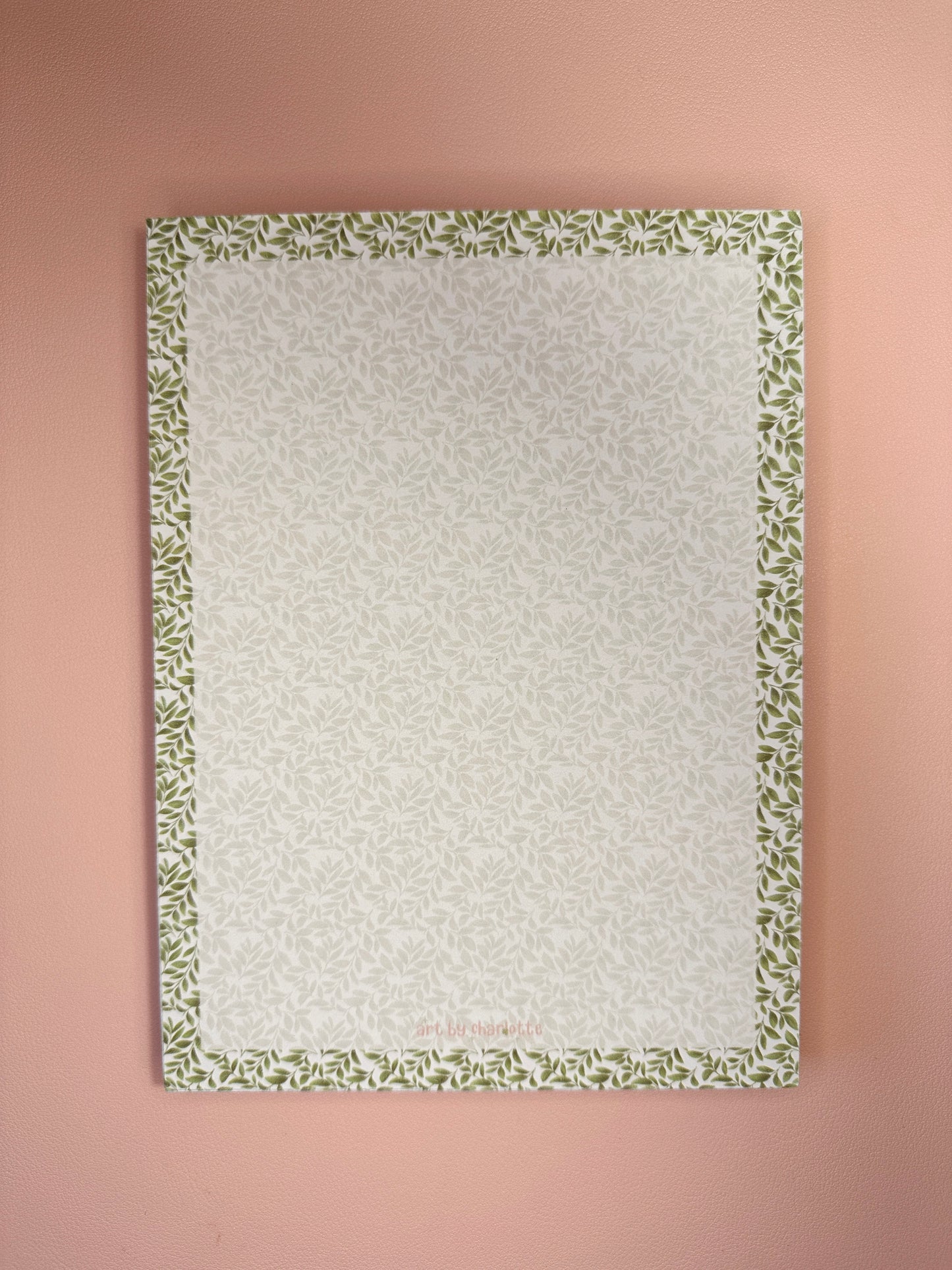 'Leaf your notes here' memo pads