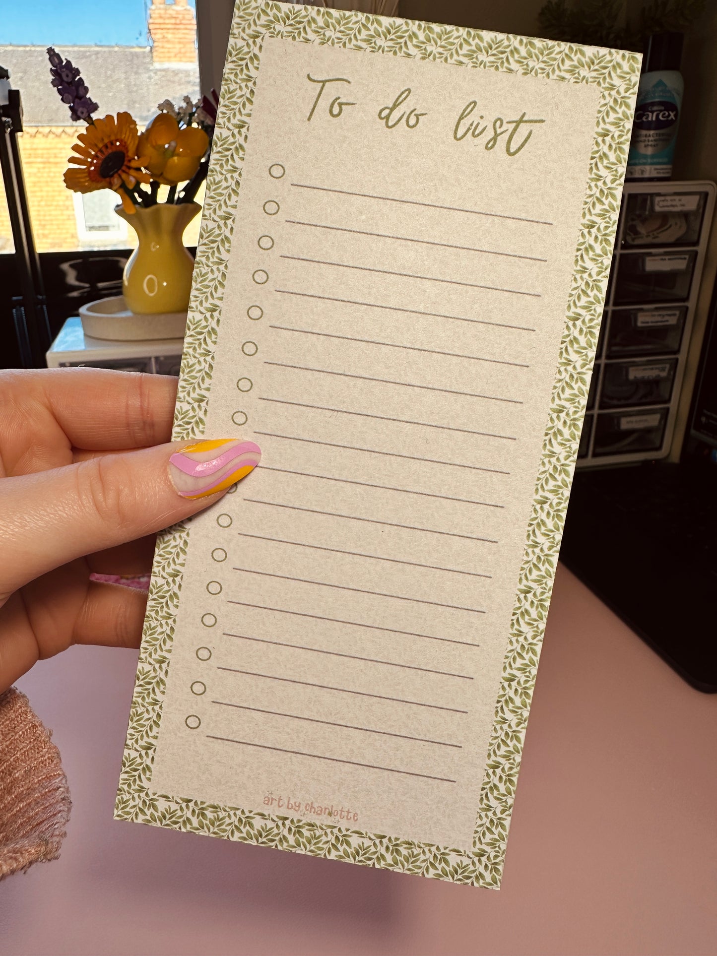 'Leaf your to-do's here' to-do list