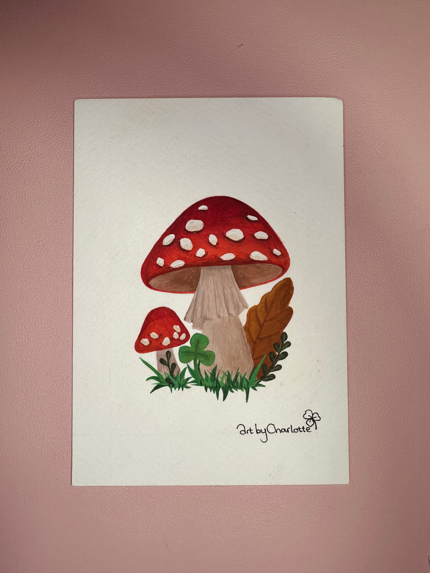 'Lets grow old together like mushrooms' mini original