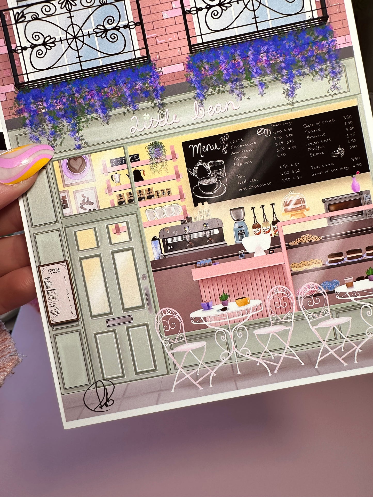 Little bean cafe print
