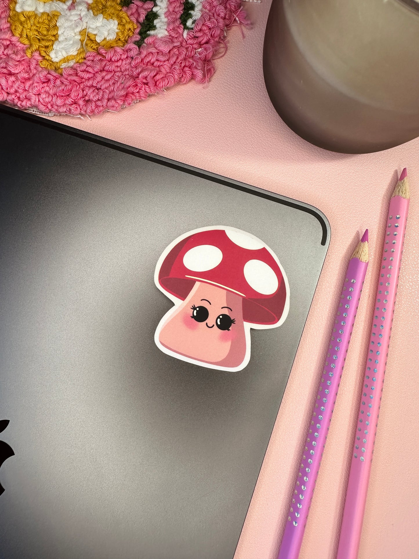 'Miss mushroom' sticker
