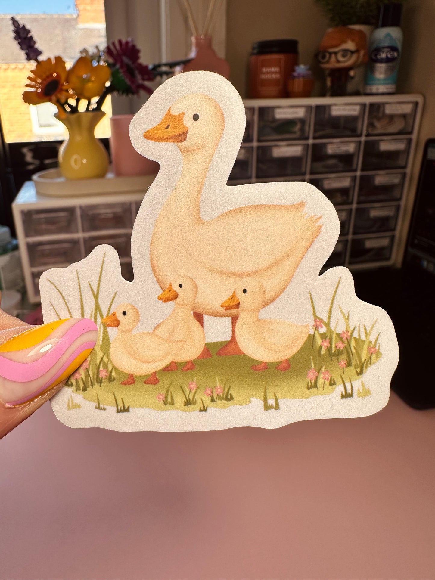 'Mother duck' sticker