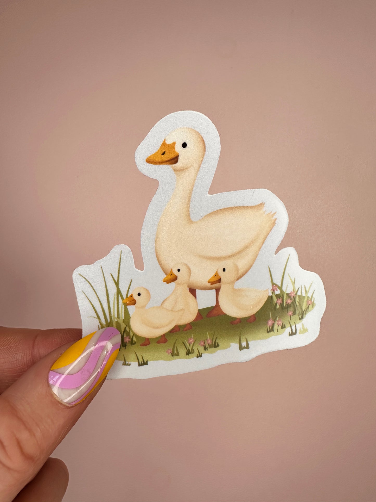 'Mother duck' sticker