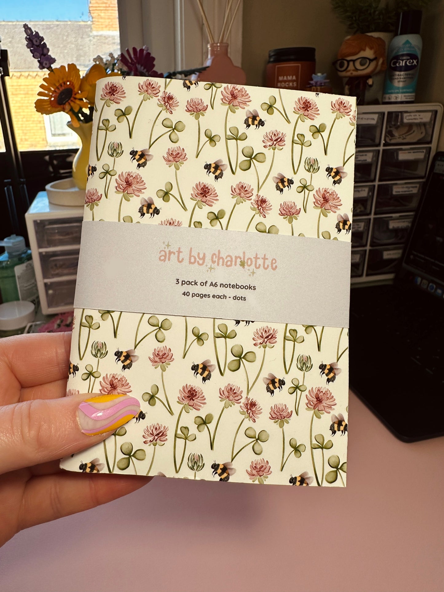 Nature pattern notebooks - Pack of 3
