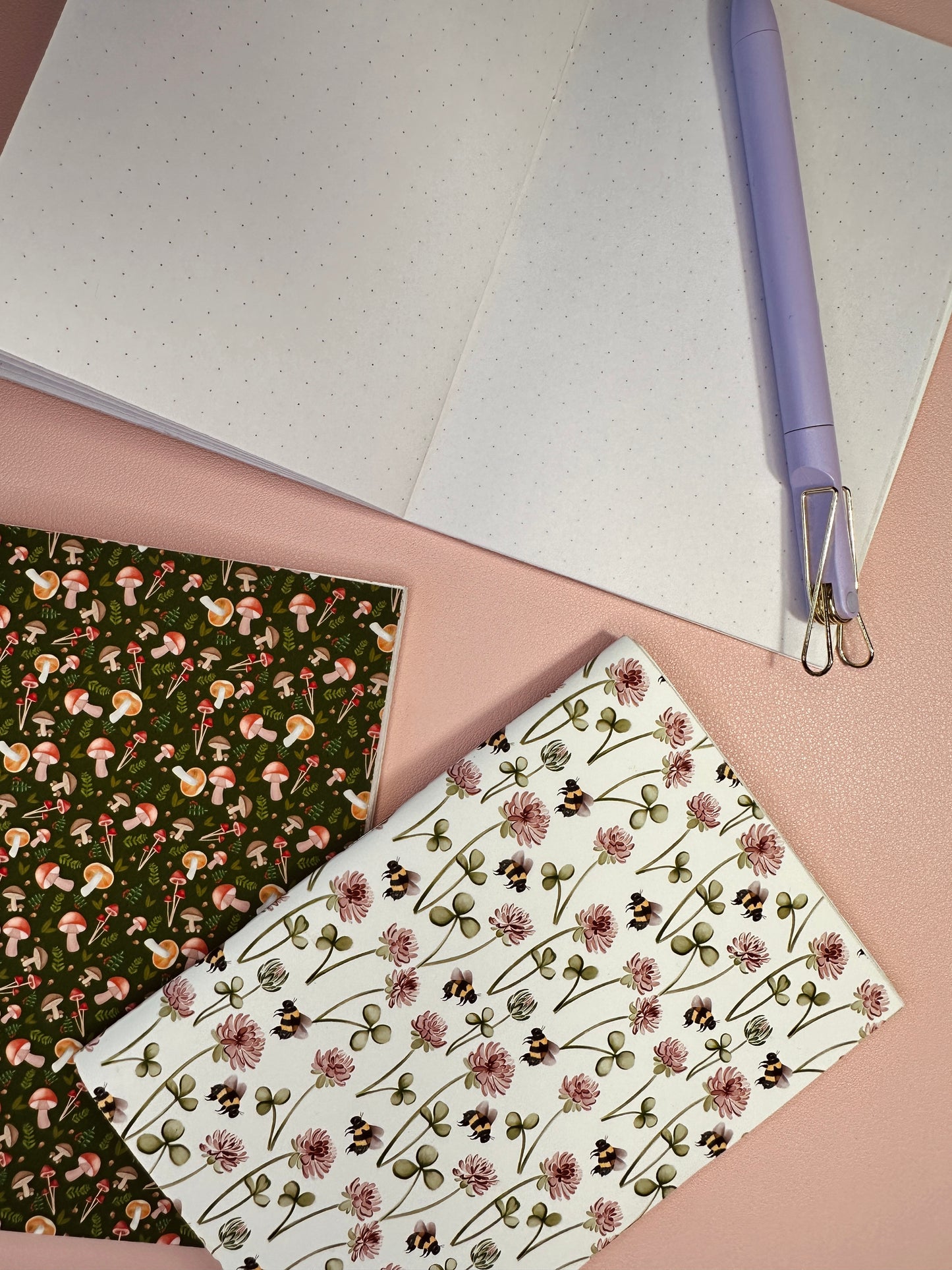 Nature pattern notebooks - Pack of 3