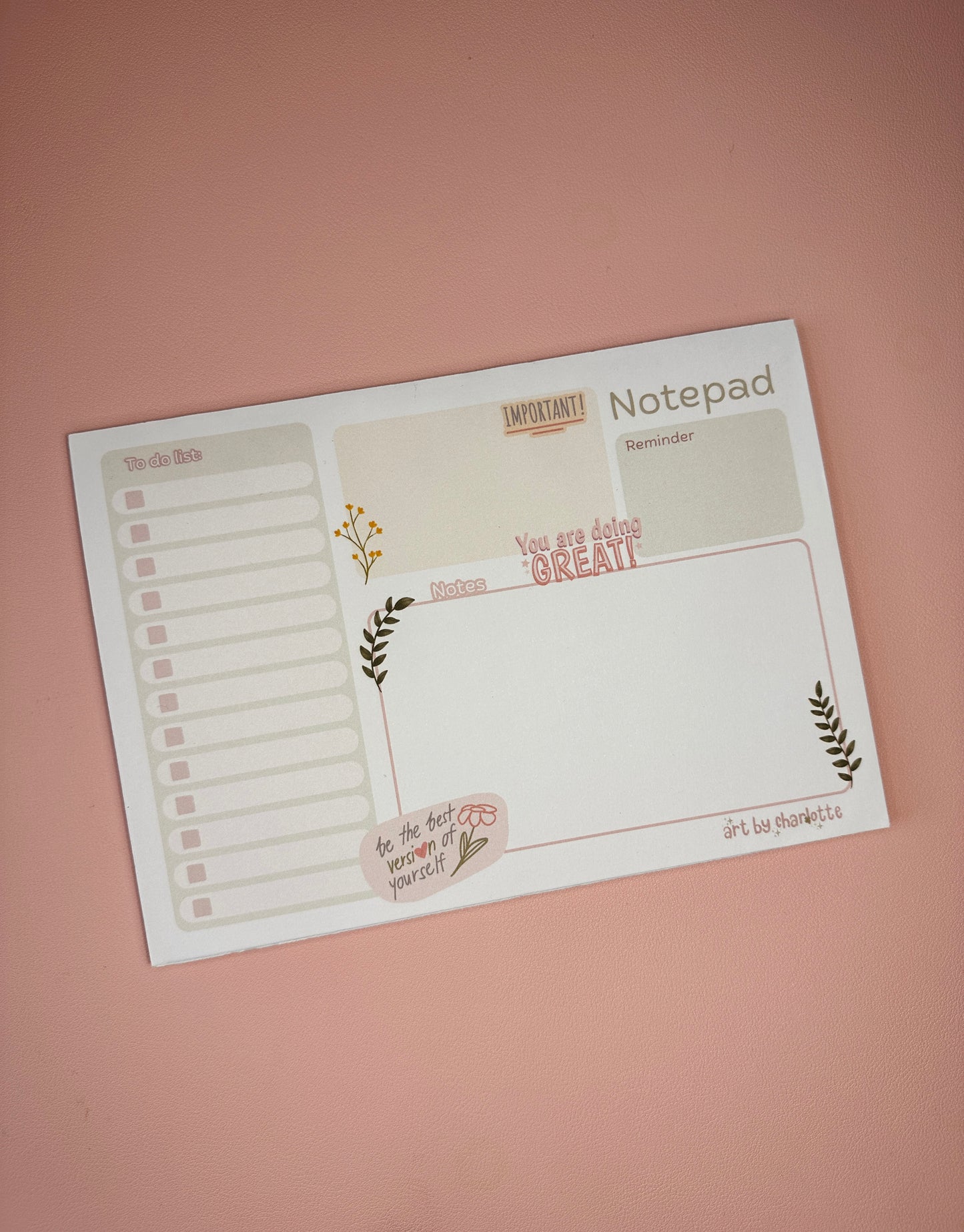 A5 Notes memopad