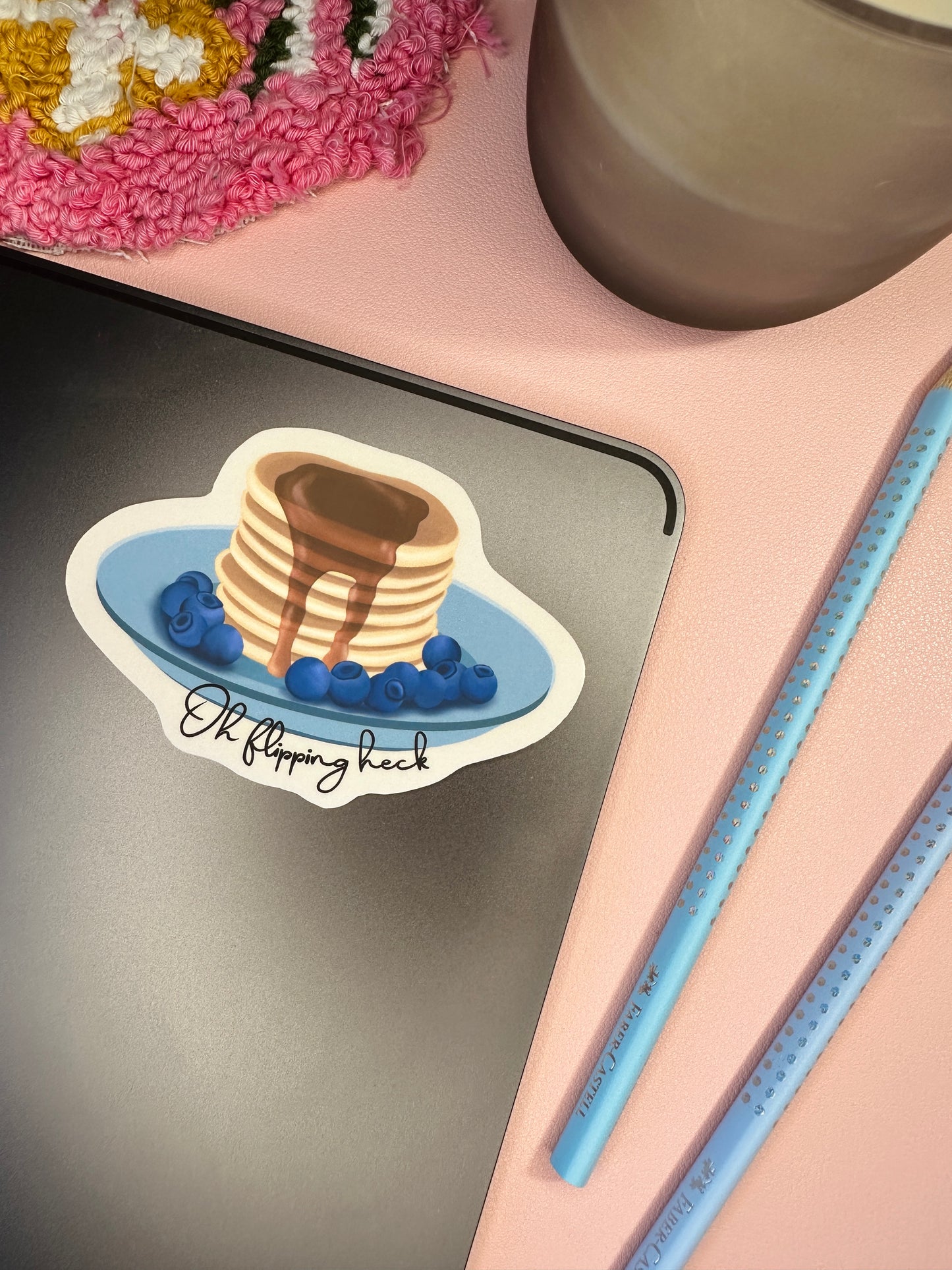 'Oh flipping heck' sticker