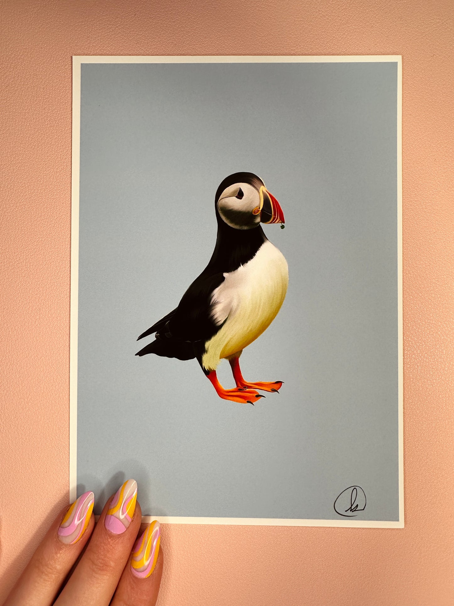 Pesky puffin print