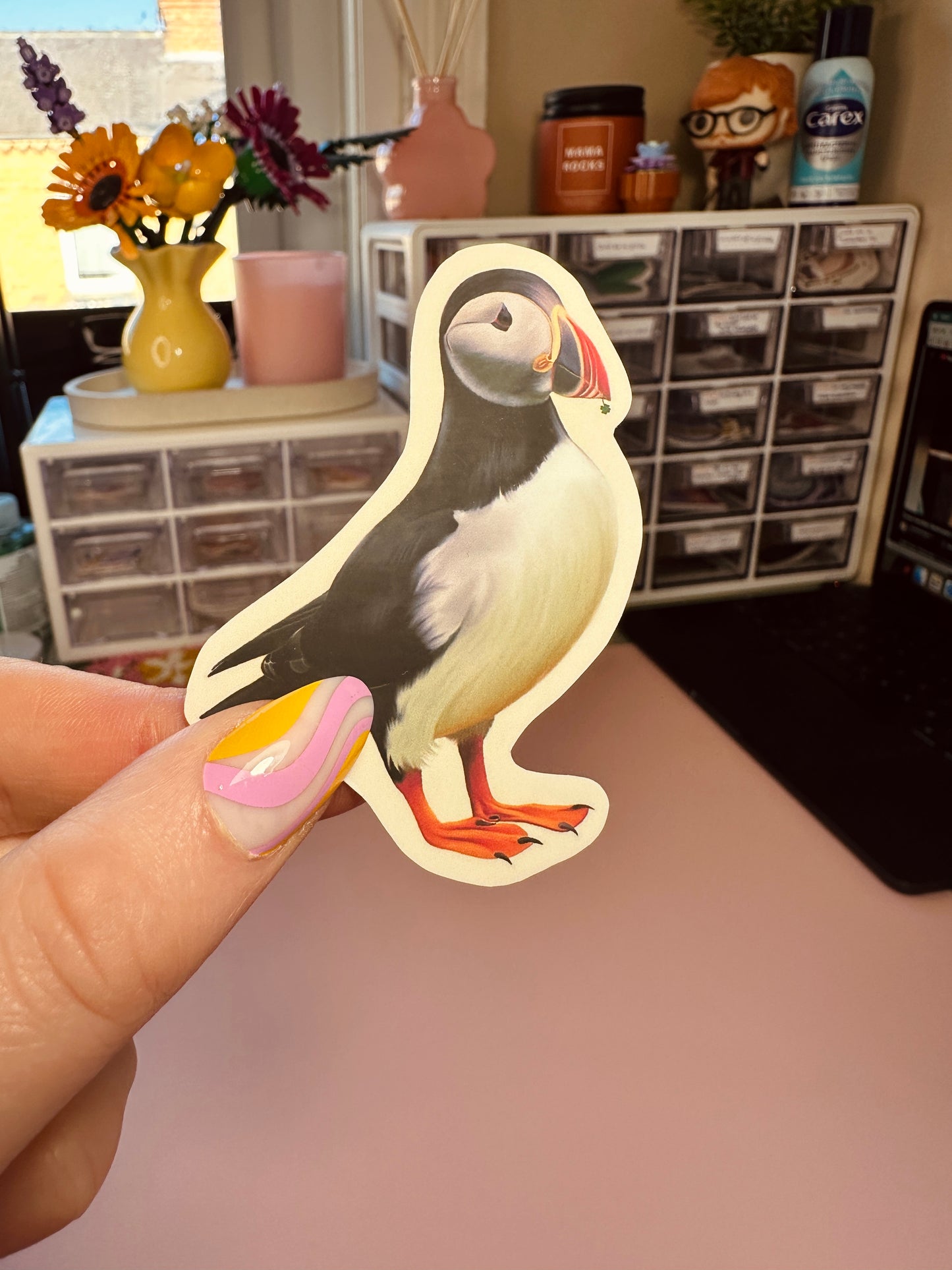 ‘Pesky puffin’ sticker