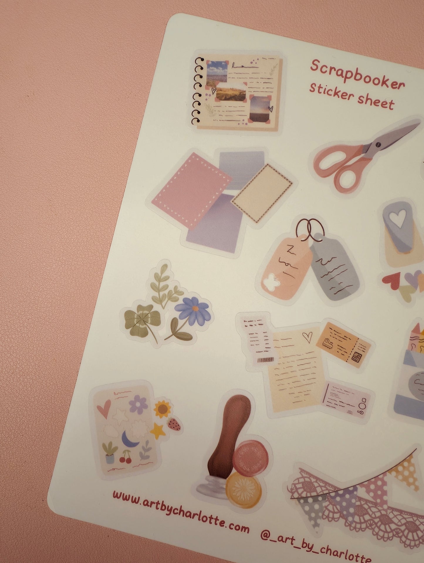 'Scrapbooker' Sticker sheet pack