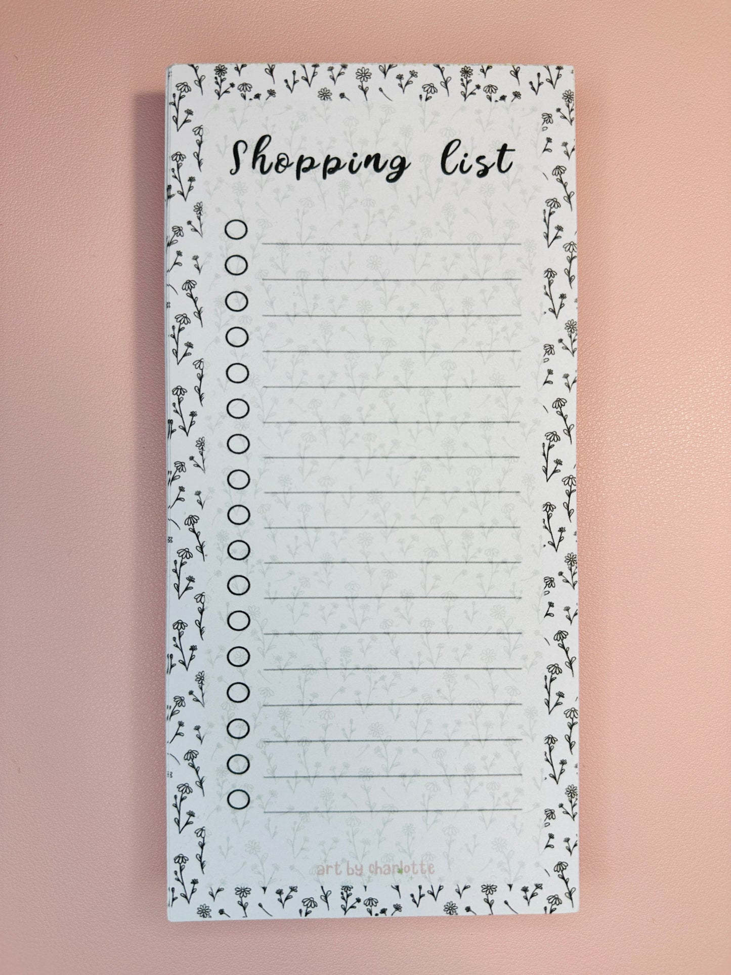 'Simply floral' Shopping list