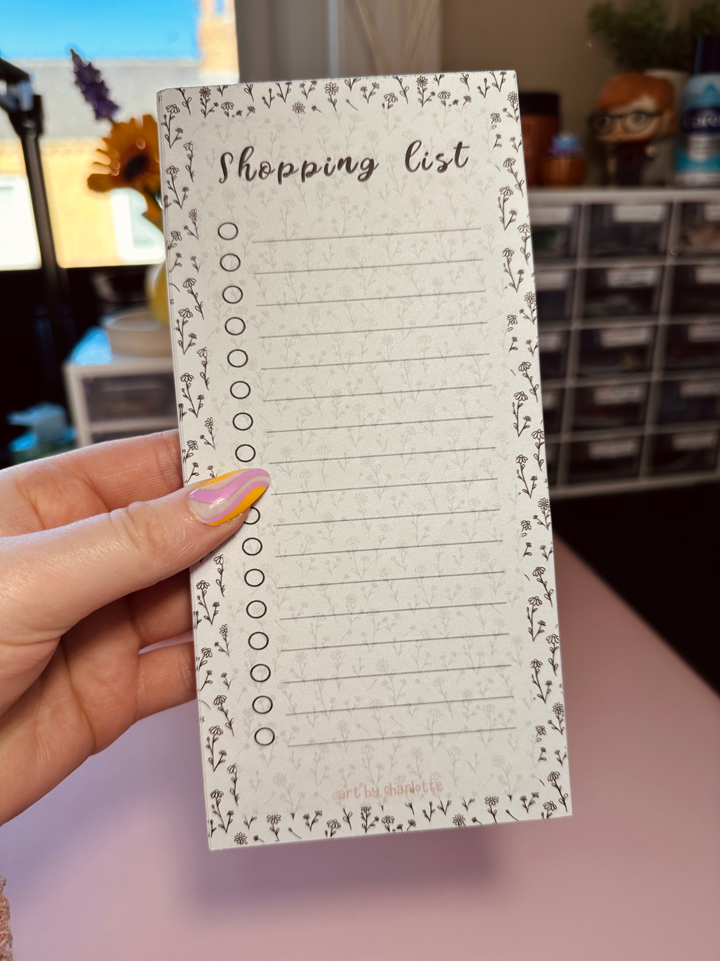 'Simply floral' Shopping list