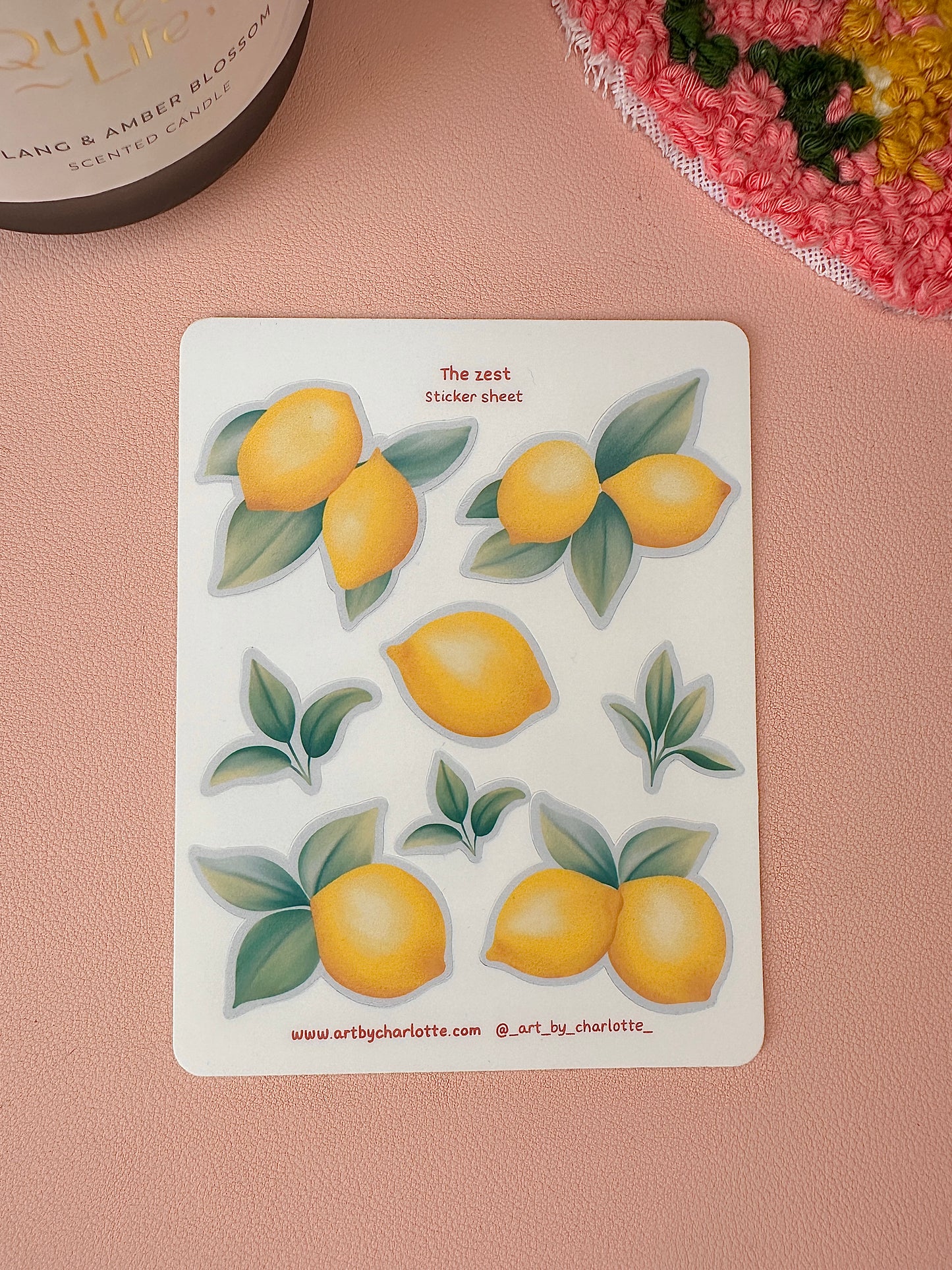 'The Zest' Fruity stationery pack