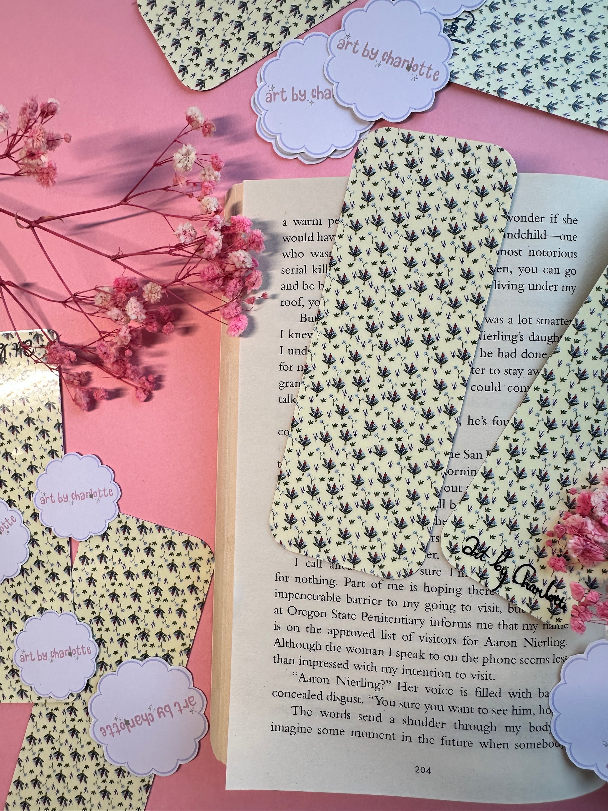 'A Dreamy Bunch' Bookmark - Art by Charlotte #