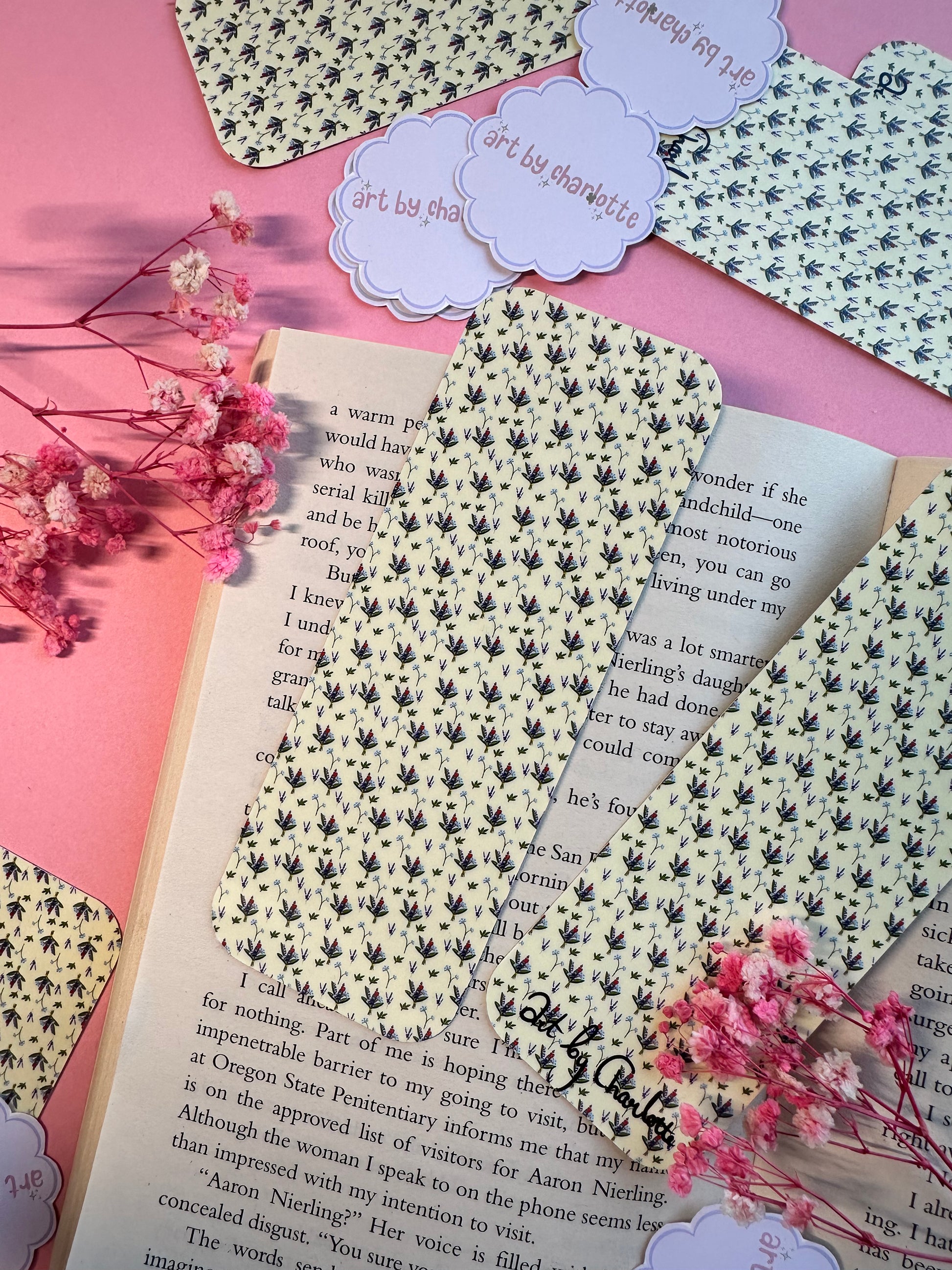 'A Dreamy Bunch' Bookmark - Art by Charlotte #