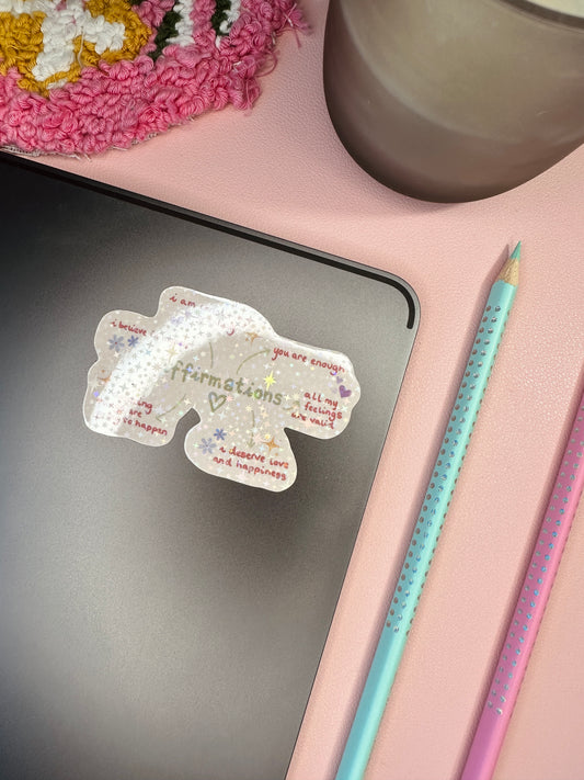 'Positive affirmations' stickers