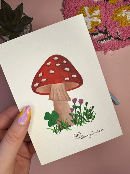 'A Little Mushroom' mini original
