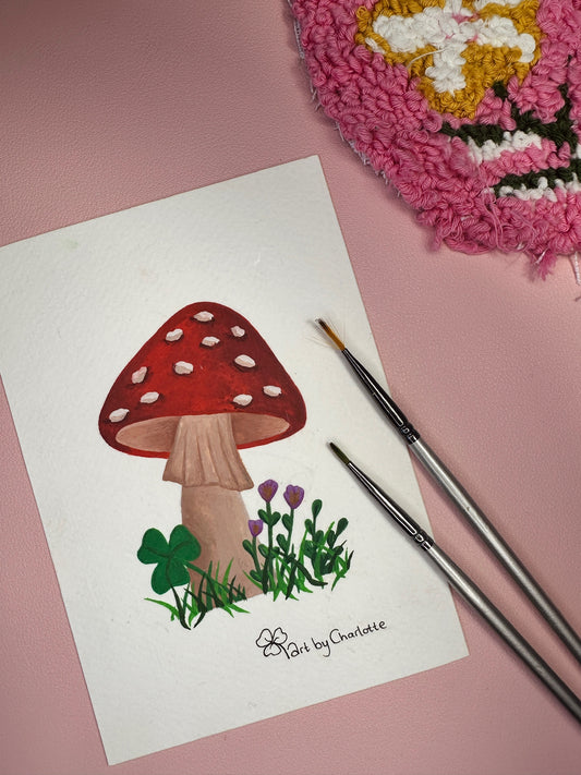 'A Little Mushroom' mini original